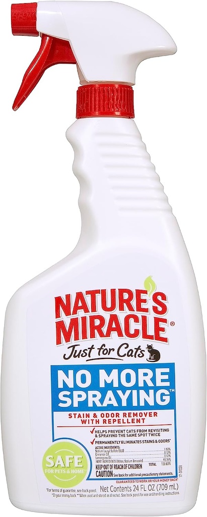 Nature's Miracle No More Spraying Stain & Odor Remover For Cat 709Ml