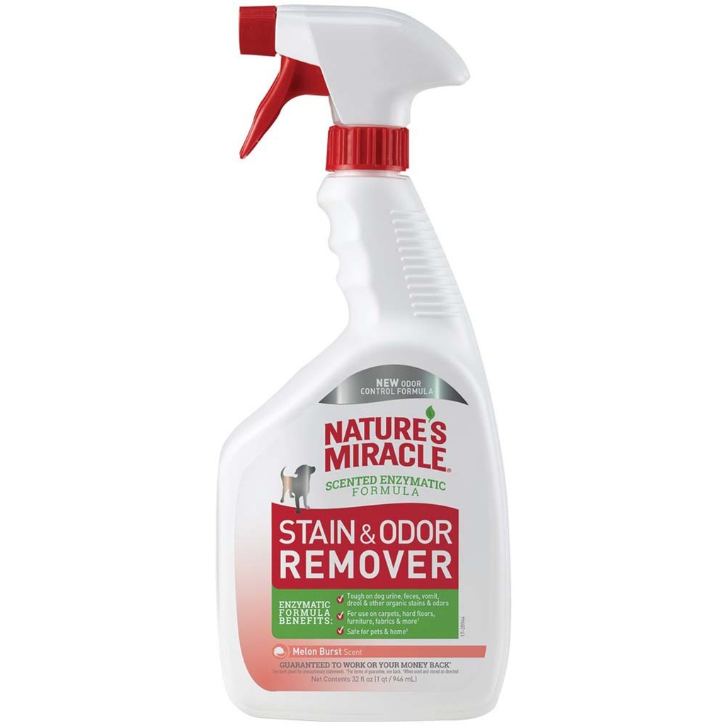 Nature's Miracle Stain and Odor Remover For Dog Melon Burst Scent 946 ml