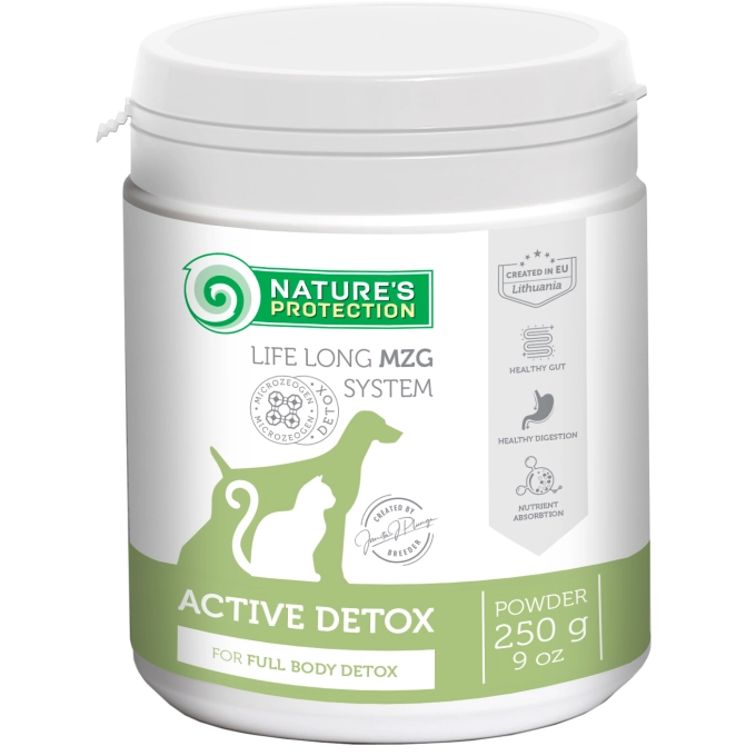 Nature's Protection Active Detox Powder – Cat & Dog – 250g 