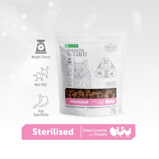 [4771317477132] Nature's Protection Supplemental Snacks – Cat – Sterilised Poultry – 75g 