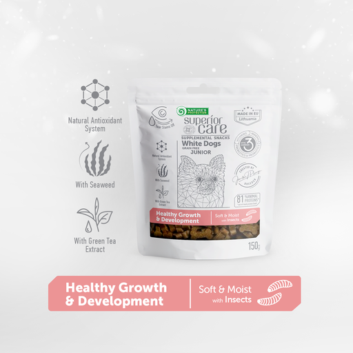 [4771317476517] Nature's Protection Supplemental Snacks – Junior – White Coat Health Growth & Development Insects – 150g 