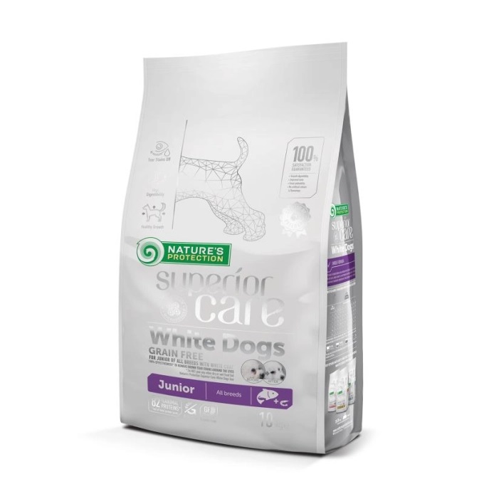 Nature's Protection Superior Care – Junior – White Coat All Breeds – 1.5kg 