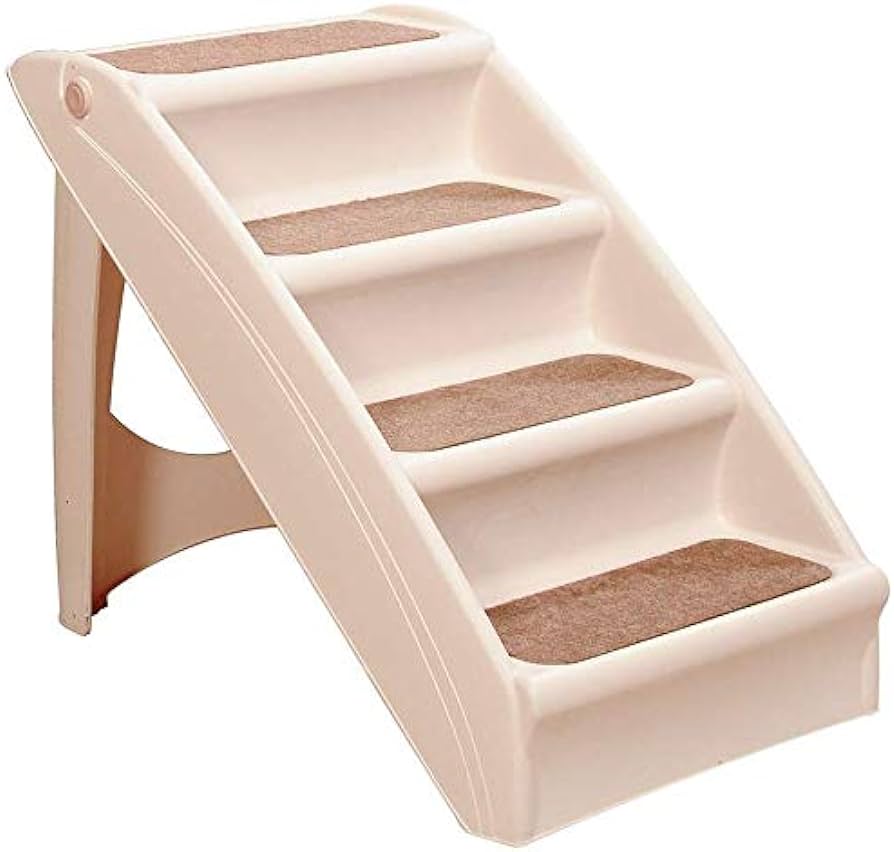 Pawise 4 Steps Foldable Plastic Stairs