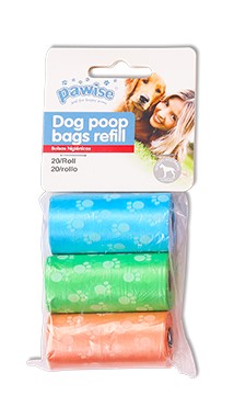 Pawise Biodegradable Bag refills 10sheetsx3