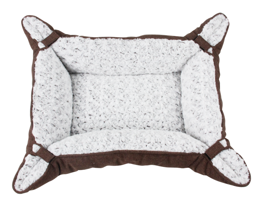 Pawise Cat Pet Deluxe Bed  Curly brown