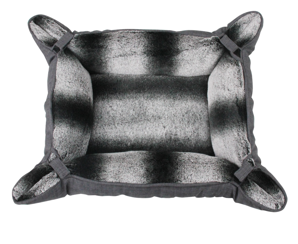 Pawise Cat Pet Deluxe Bed  dark grey