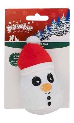 Pawise Christmas Shaggy Snowman