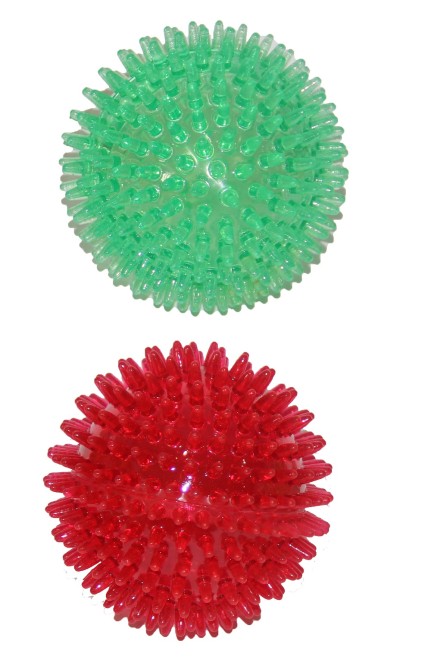 Pawise Christmas Spiky Ball w/Light  -L