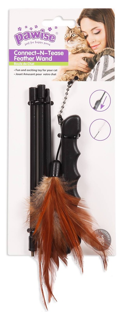Pawise Connect-N-Tease  Feather Wand