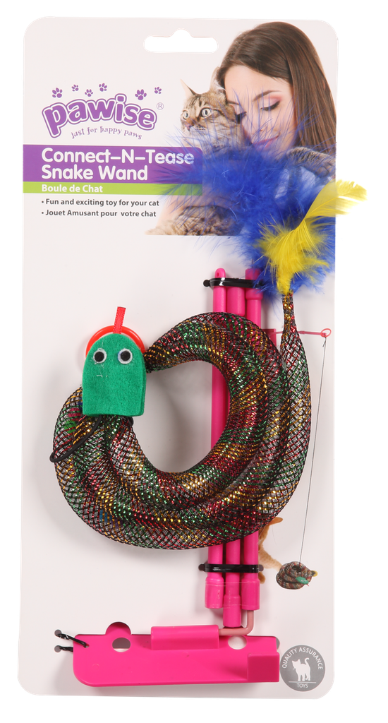 باويز عصا جذب قطط مع وجبة خفيفة