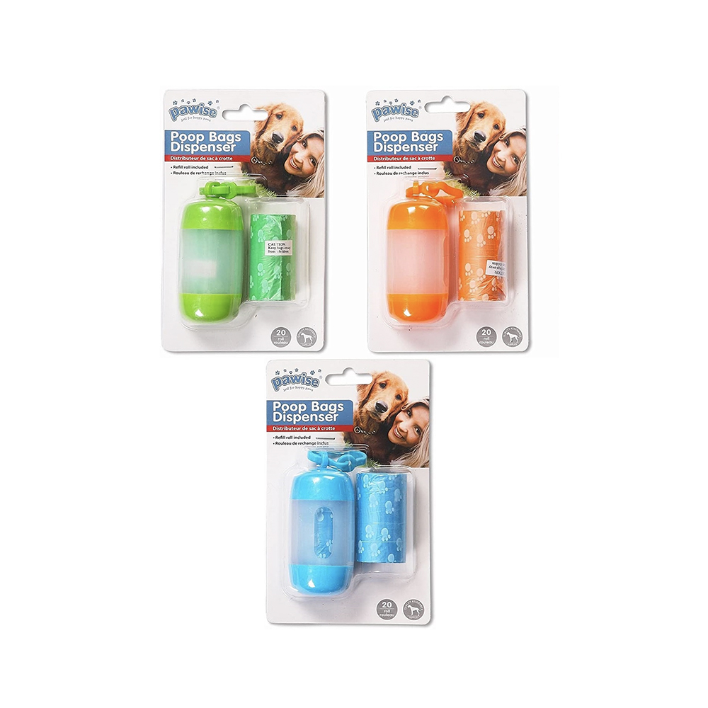 Pawise Poop Bag Dispenser with Refill