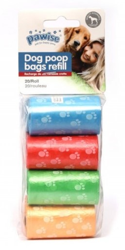 Pawise Poop Bag Refills 20 Sheets x8