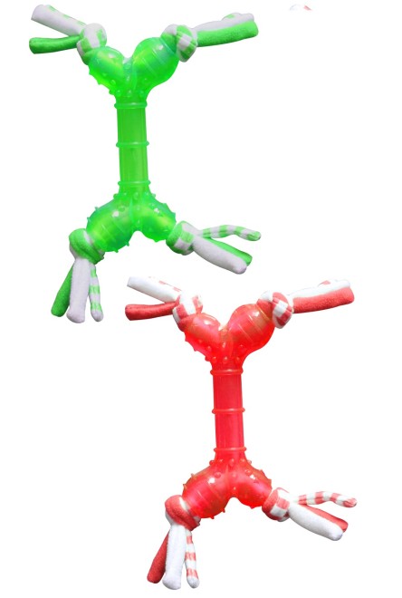 Pawise TPR Bone Toy w/rope