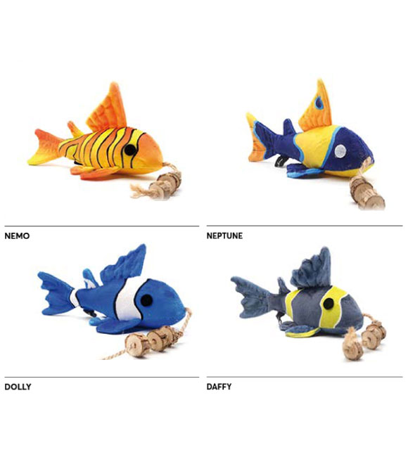 Pet Interest Daffy 3D Fish Cat Toy with SilverVine 22cm