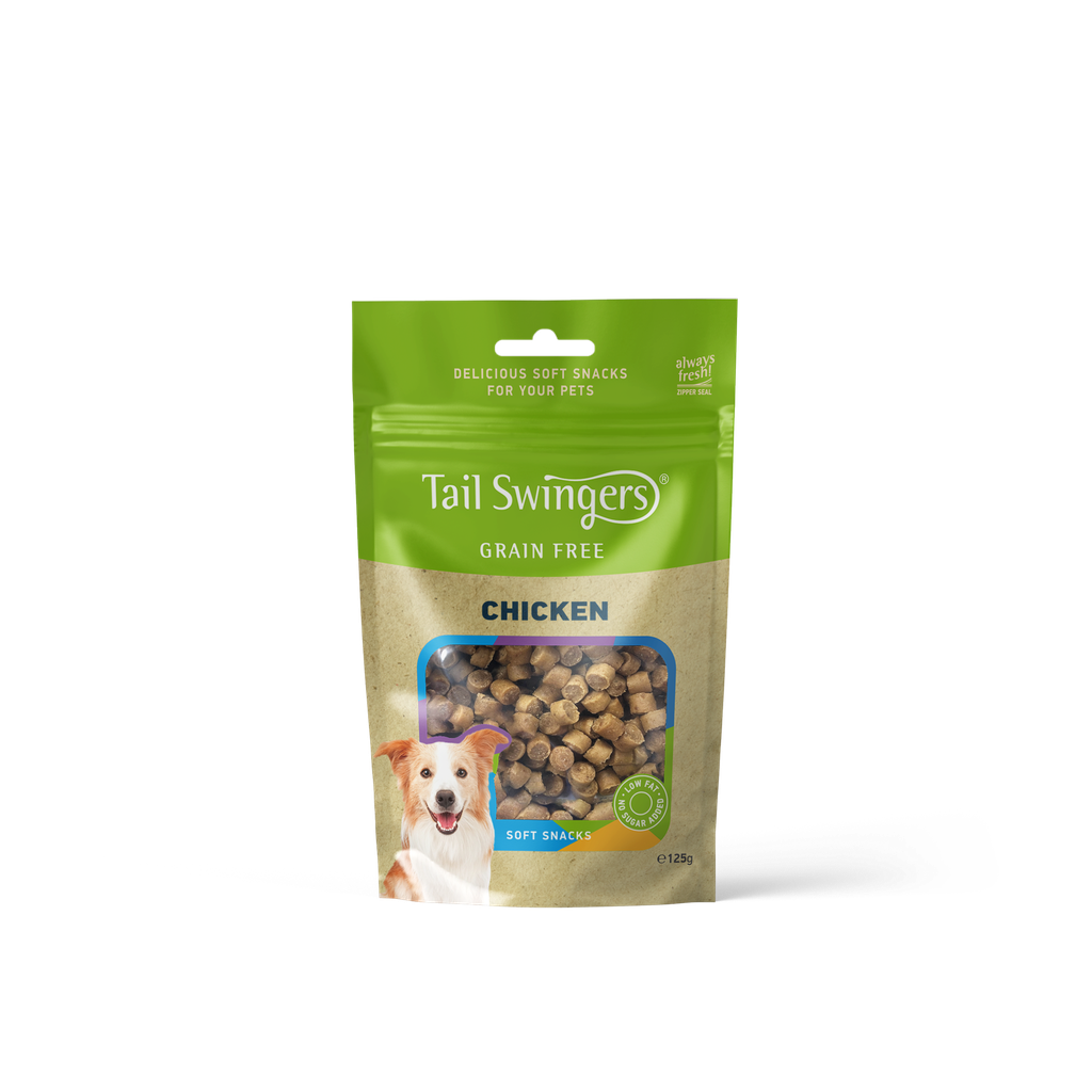 Pet Interest Tail Swingers Grain Free Chicken Snacks 125g