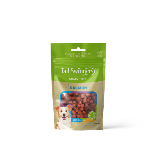 [5206819013445] Pet Interest Tail Swingers Grain Free Salmon Snacks 125g