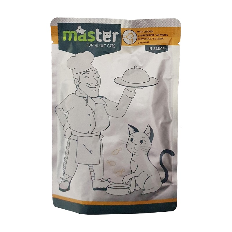 Pet Interest Master Cat Pouch Chicken Meat in Sauce 80g
