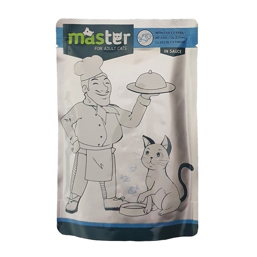 [4820083909078] Pet Interest Master Cat Pouch Fish Meat in Sauce 80g