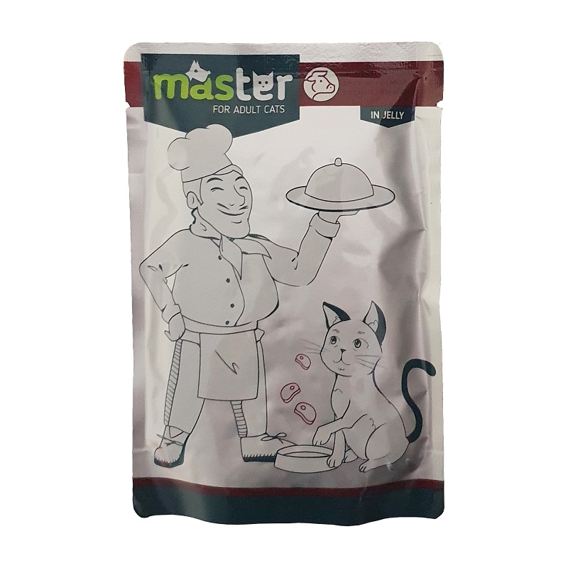 Pet Interest Master Cat Pouch with Meet in Jelly 80g