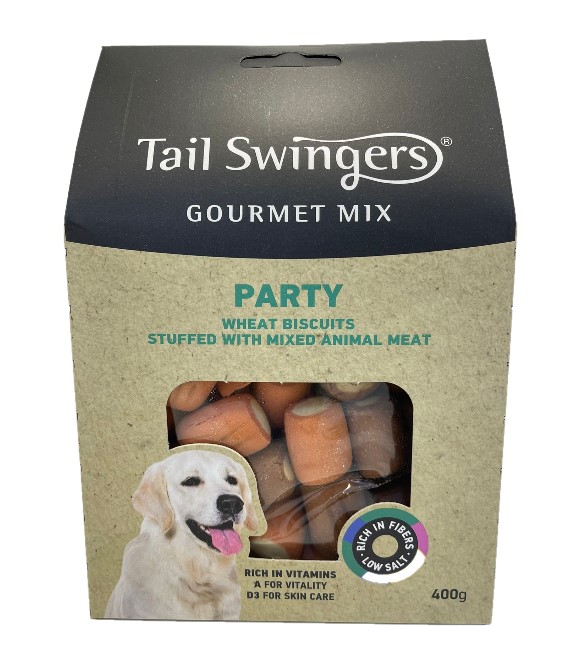 Pet Interest Naturest Gourmet Mix Party Wheat Biscuit Stuffed with Mixed animal Meat 400g