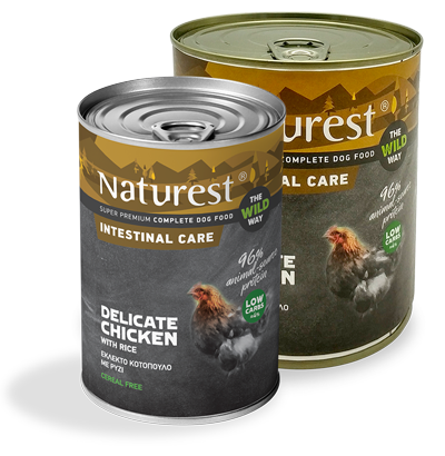 [5206819140745] Pet Interest Naturest The wild Way Delicate Chicken with Rice Intestinal Care 400g Can For Adult Dog
