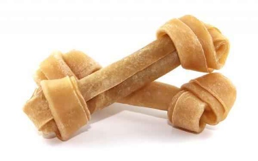 [5206819120396] Pet Interest OTG Rawhide Knotted Bone - Natural, 8 x 80–85g (2 pcs) 