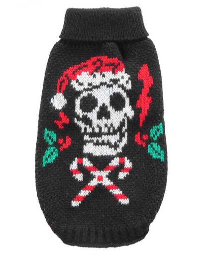 [6083174300347] Pets.Love.Earth Christmas Skull Sweater (XLarge)