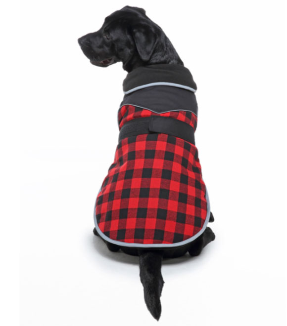 Pets.Love.Earth Four-Bar Reflective Military Coat Red