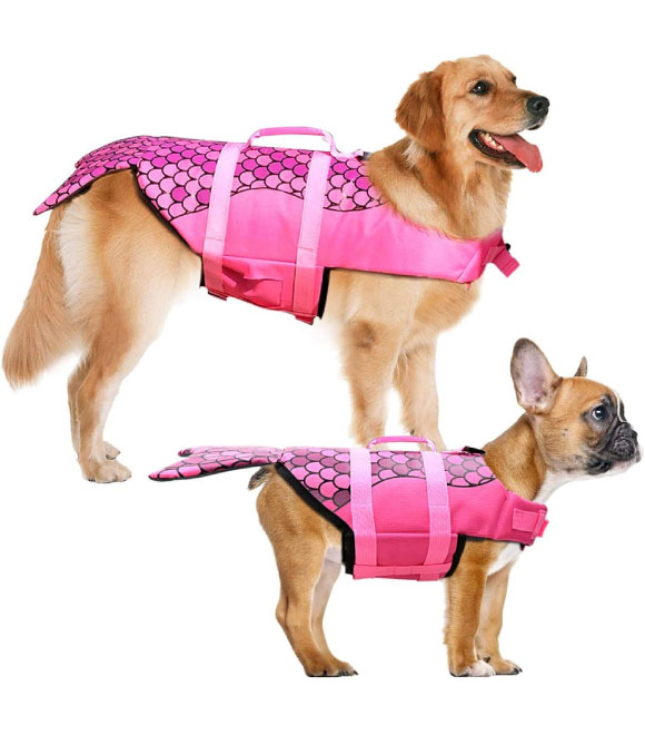 Pets.Love.Earth Life Jacket - Mermaid Rose