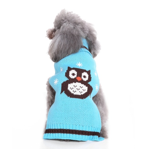 [6083174350458] Pets.Love.Earth Owl Sweater (Large)