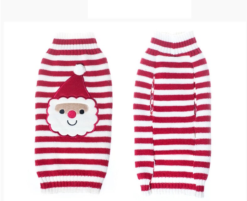 سويتر رأس سانتا مع حزام أحمر من بت لوف إيرث