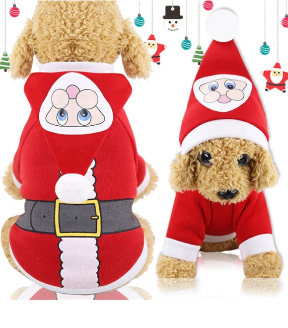 Pets.Love.Earth Santa Claus Hooded Sweat Shirt