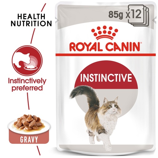 [9003579308738] Royal Canin Feline Pouch Instinctive Gravy Formula for Adult Cat  – 85g (12 Pouch)