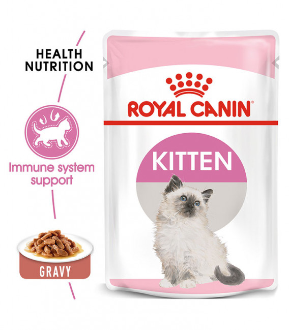 [9003579308943] Royal Canin Feline Pouch Kitten in Gravy Formula  – 85g (1 Pouch)