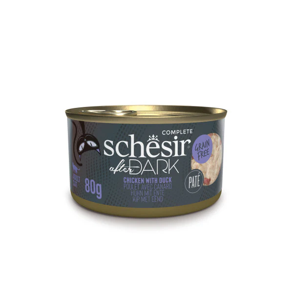 Schesir After Dark Can for Cat Chicken with Duck in Paté 80g