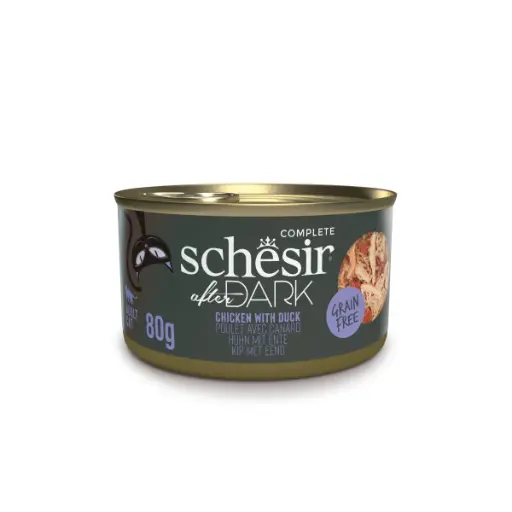 [8005852212313] Schesir After Dark Can for Cat Chicken with Duck in Broth 80g (1 Can)