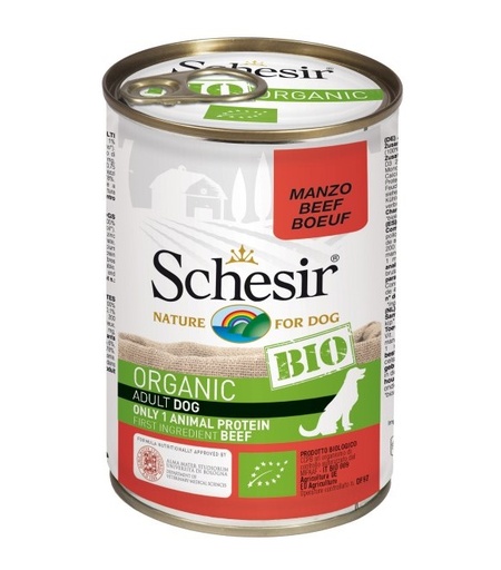 [8005852181060] Schesir Bio Organic Can for Dog with Beef In Paté (1 Can)