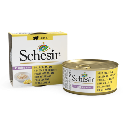 [8005852613516] Schesir Can for Cat Chicken Fillet with Pineapple in Cooking Water 75g (1 Can)