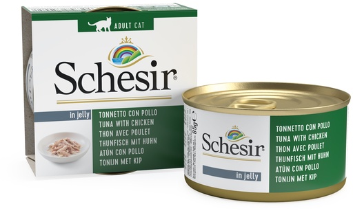 [8005852750051] Schesir Can for Cat Tuna With Chicken Fillets In Jelly 85g (1 Can)