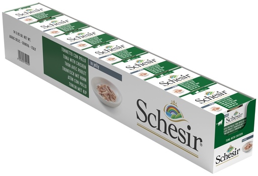 [8005852759054] Schesir Can for Cat Tuna With Chicken Fillets In Jelly 85g (14 Can)