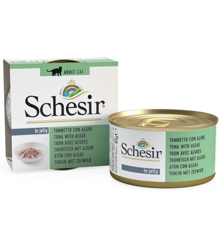 [8005852750082] Schesir Can for Cat Tuna with Algae in Jelly 85g (1 Can)