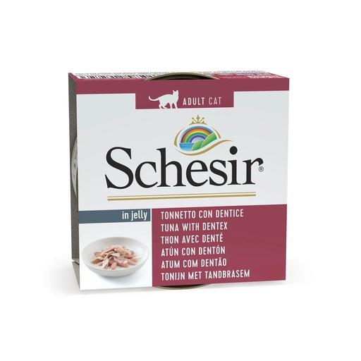 Schesir Can for Cat Tuna with Dentex  in Jelly 85g (14 Can)