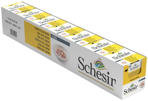 [8005852759061] Schesir Can for Cat Tuna with Surimi In Jelly 85g (14 Can)