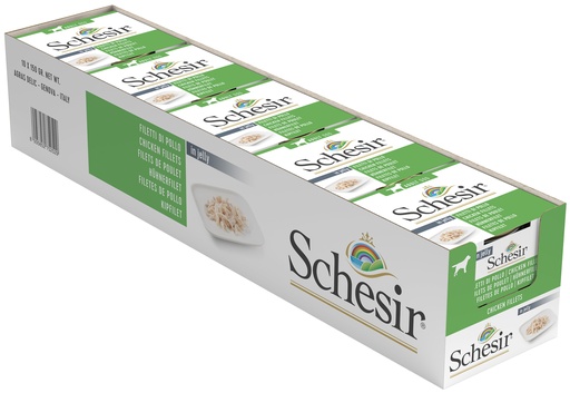 [8005852752529] Schesir Can for Dog Chicken Fillets in Jelly 150g (10 Can)