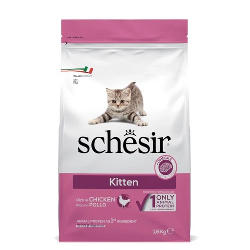 [8005852760517] Schesir Dry Line Single Animal Protein with Chicken Kitten Formula (1.5 kg)
