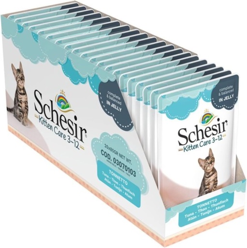 [8005852971036] Schesir Baby Kitten Care Pouch (3-12 Months) Tuna in Jelly 85g (20 Pouch)
