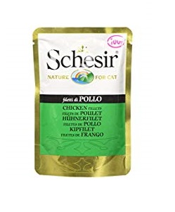 Schesir Pouch Nature Pollo Chicken Fillets for Cats 100g (20 Pouch)