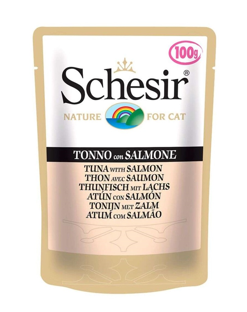 Schesir Pouch Nature Pollo Tuna with Salmon For Cats 100g
