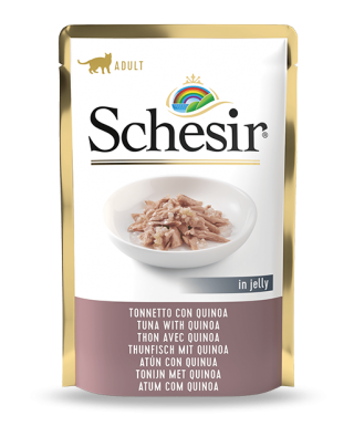 Schesir Pouch Tuna with Quinoa in Jelly For Adult Cat 85g (20 Pouch)