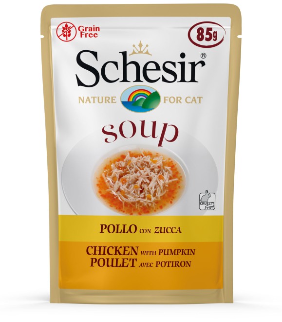 Schesir Pouch in Soup with Chicken & Pumpkin 85g